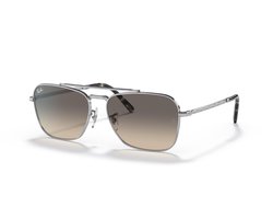 Ray-Ban New Caravan Silver/ Clear Gradient Grey Maat: Large (58) - Zonnebril - - RB3636-003/32