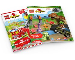LEGO Duplo - voordeelbundel tijdschriften - 2 doeboeken + 2 poppetjes van brandweer & dino - Voor jongens en meisjes LEGO Duplo - voordeelbundel tijdschriften - 2 doeboeken + 2 poppetjes van brandweer & dino - Voor jongens en meisjes
