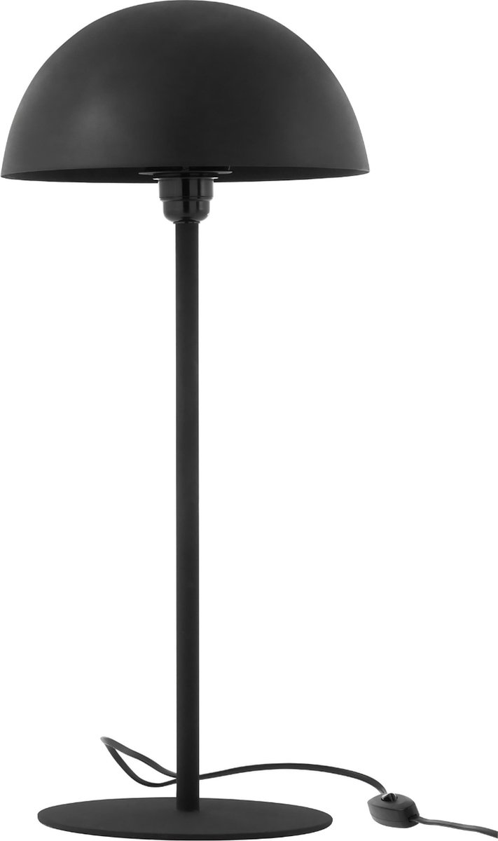 Dulaire Tafellamp Zwart Paddenstoel Modern 59 cm