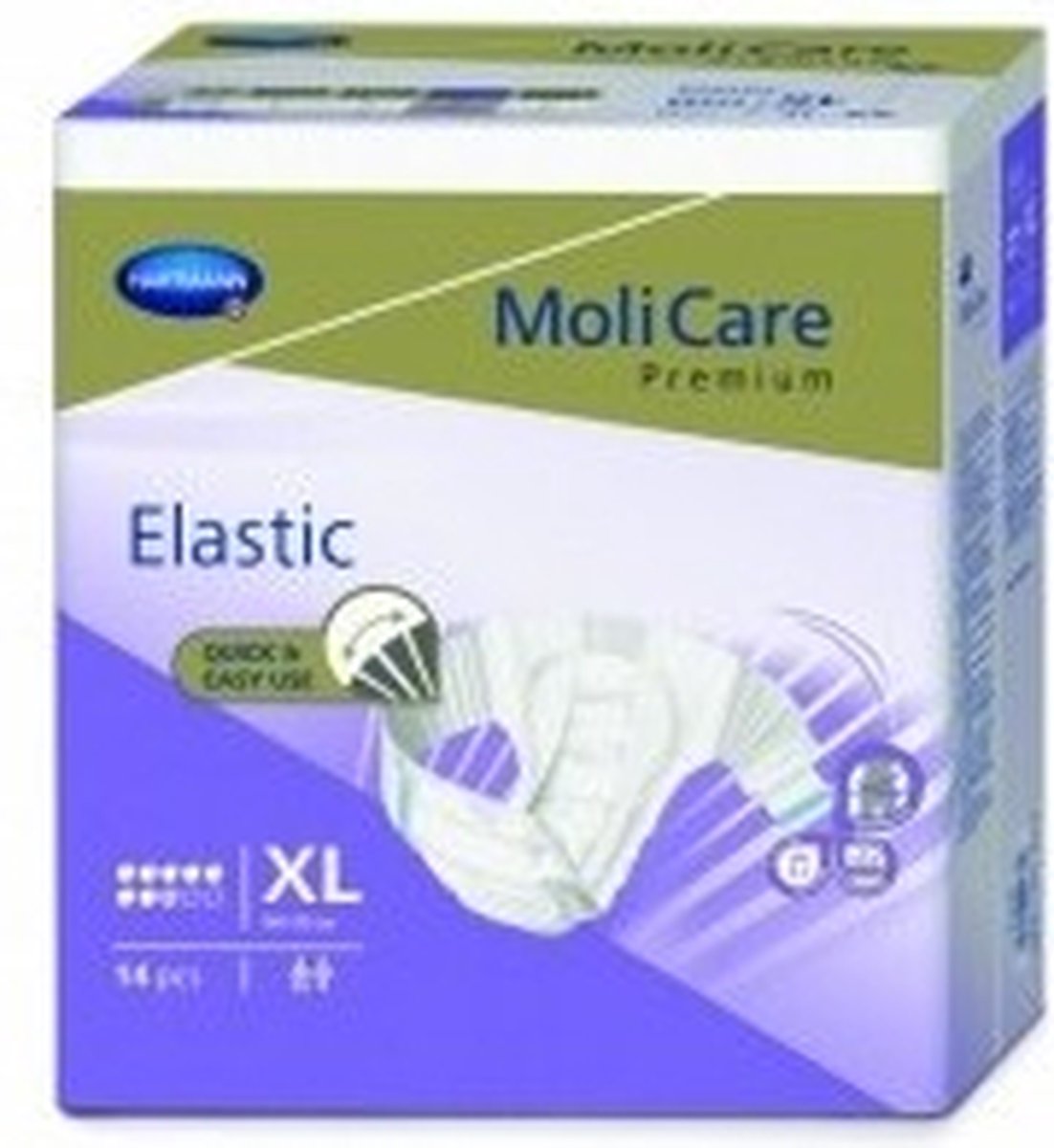Goedkoopste Molicare Premium Slip Elastic 8 druppels XL - 1 pak van 14 stuks