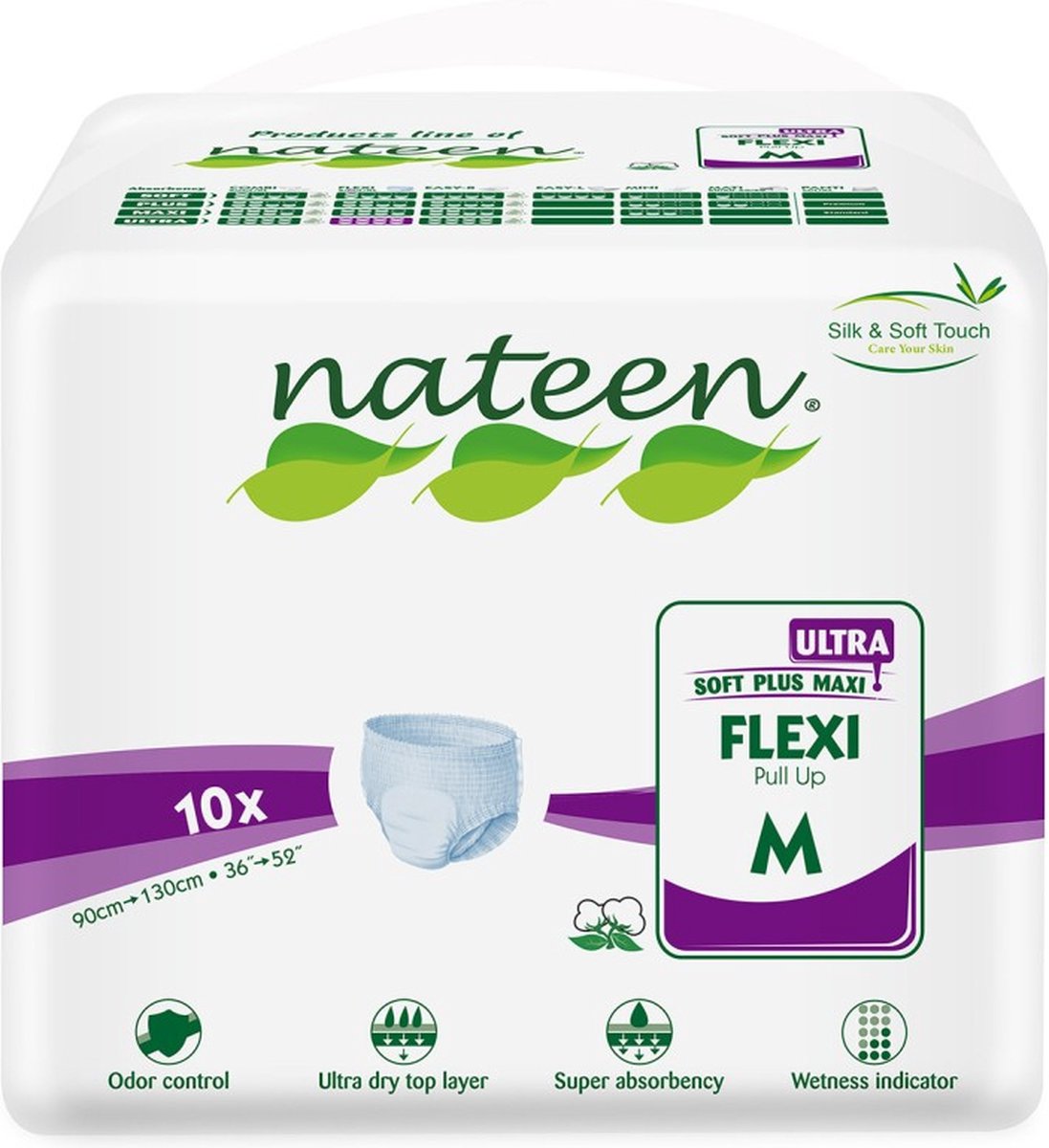 Goedkoopste Incontinentiebroekjes Nateen Flexi Ultra Medium - 1 pak van 10 stuks
