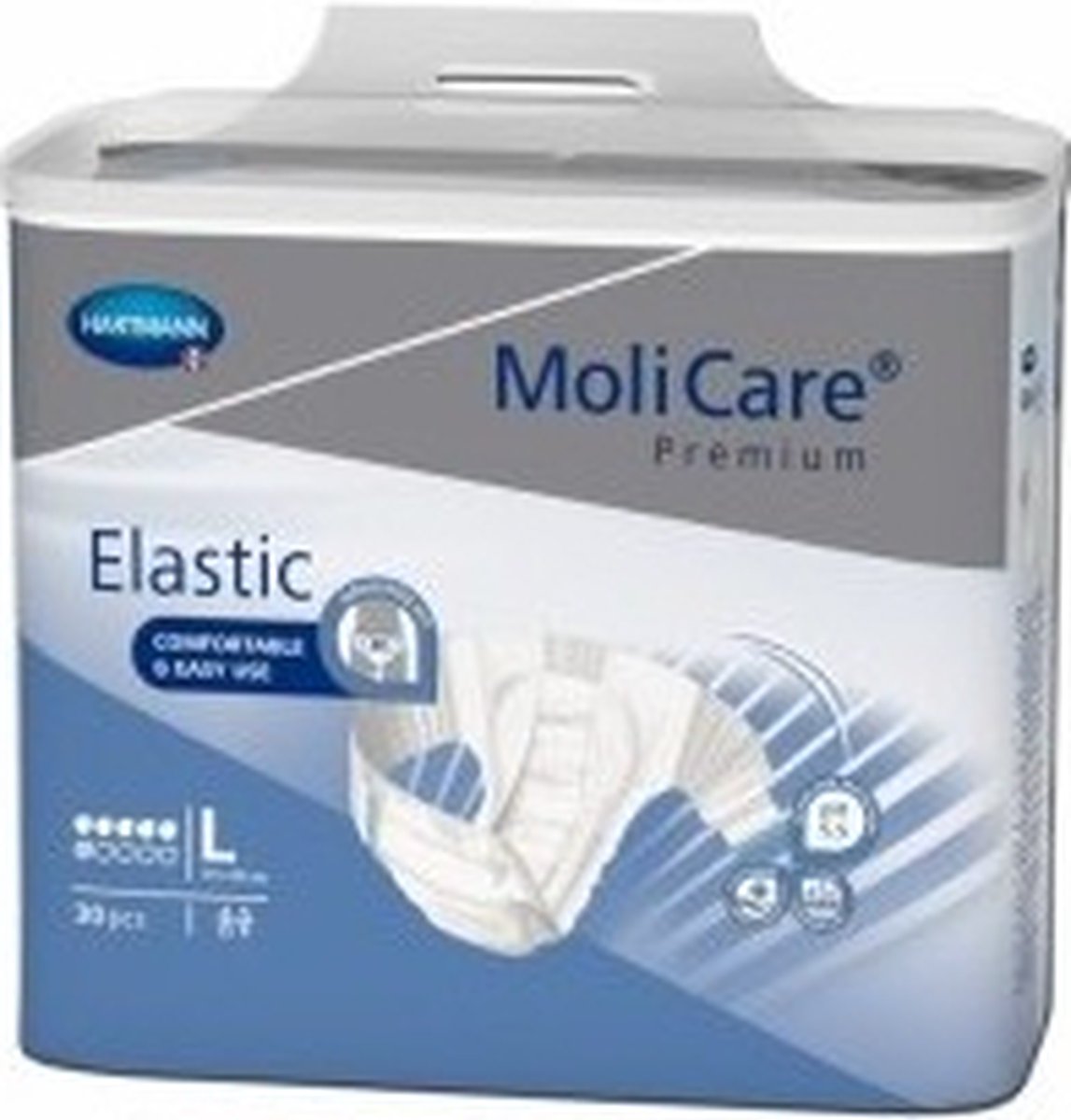Goedkoopste Molicare Premium Slip Elastic 6 druppels Large - 3 pakken van 30 stuks
