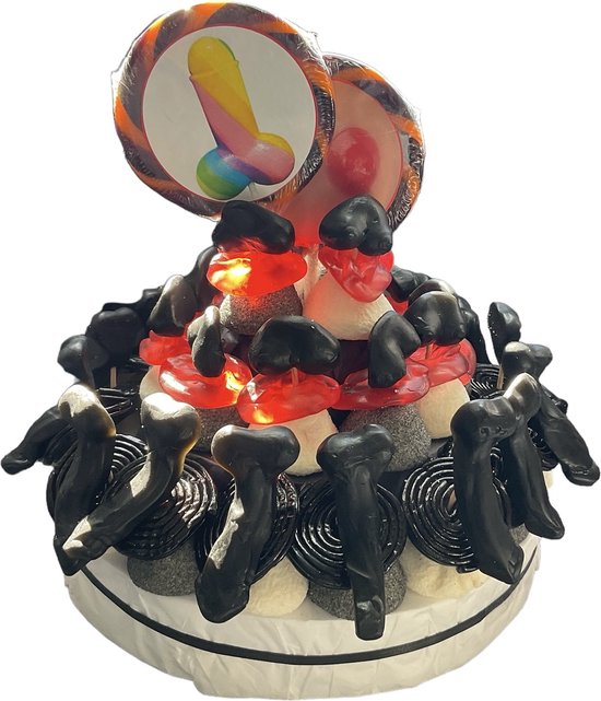 Snoeptaart - Seks -Erotiek - Tieten - Lullen - Mutsen - Uitdeelcadeau - 30 stuks - Cadeauverpakking