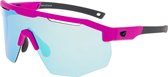 ARGO Matt Roze Polarized Sportbril met UV400 Bescherming en Flexibel TR90 Frame - Unisex & Universeel - Sportbril - Zonnebril voor Heren en Dames - Fietsaccessoires - Blauw - Extra Lens (Cat.0)