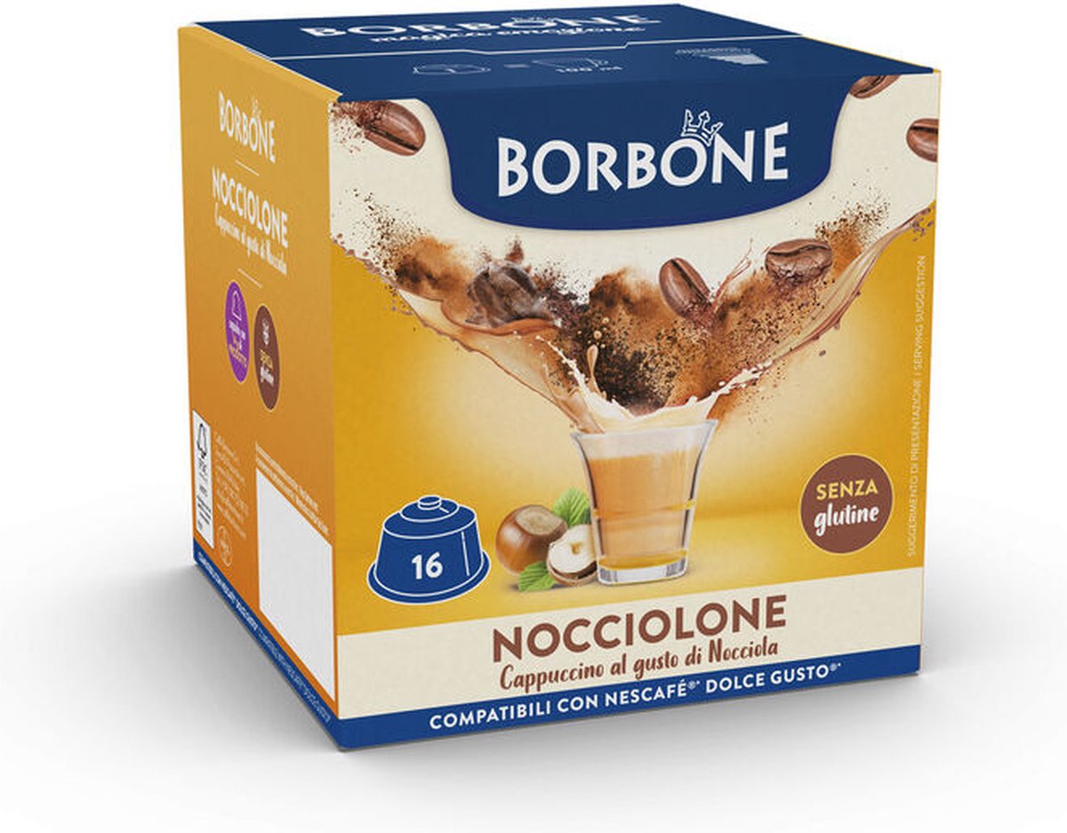Goedkoopste Caffè Borbone Selection - Dolce Gusto - Nocciolone - 16 capsules