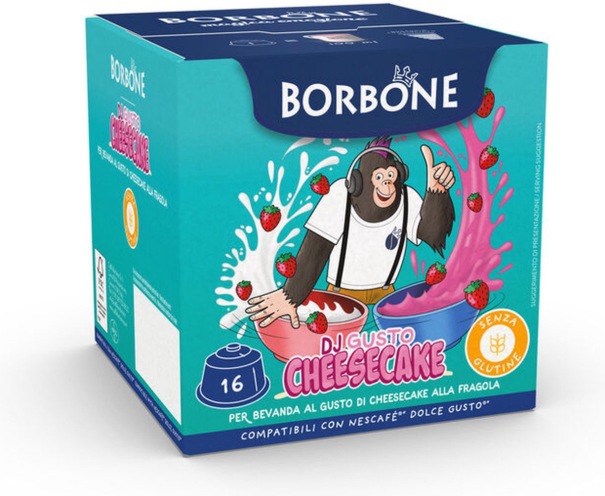 Goedkoopste Caffè Borbone Selection - Dolce Gusto - DJ Gusto Cheesecake - 16 capsules