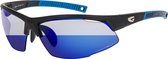 FALCON C Matt Zwart Photochromic Sportbril met UV400 Bescherming en Flexibel TR90 Frame - Unisex & Universeel - Sportbril - Zonnebril voor Heren en Dames - Fietsaccessoires - Blauw