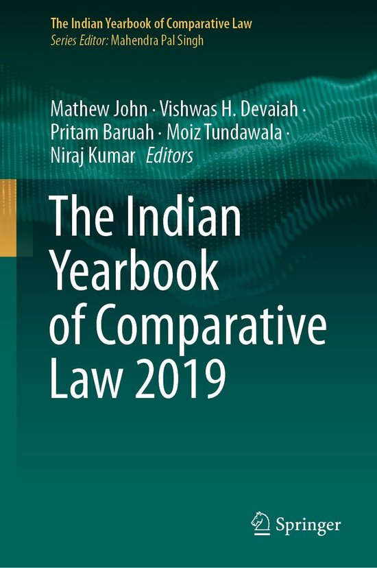The Indian Yearbook of Comparative Law - The Indian Yearbook ... - cover
