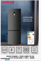 AIWA LO-23114-Rfh réfrigérateur-congélateur combiné 192x70 424 L