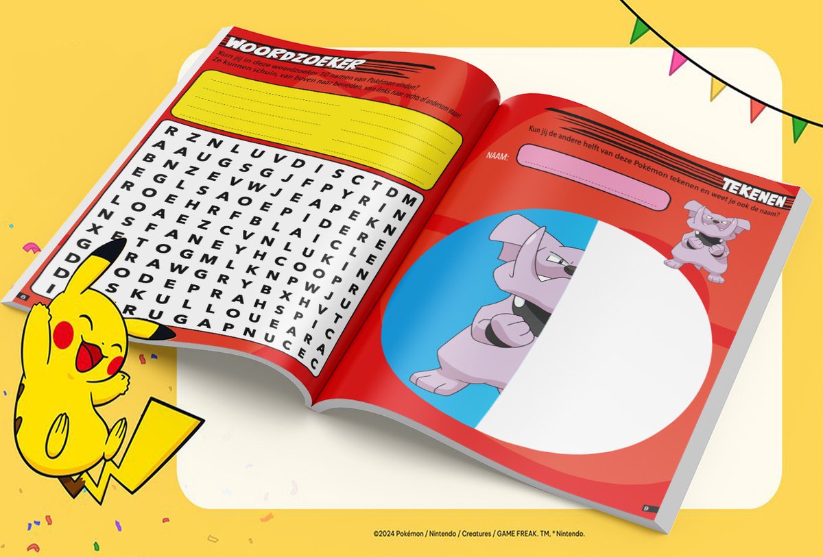Pokémon Mega voordeelbundel - 4 Spelboeken voor kinderen - Cadeau Jongen - Doeboek / Kleurboek / Puzzelboek / Pikachu - 7 jaar / 8 jaar / 9 jaar / 10 jaar / 11 jaar / 12 jaar — afbeelding 7