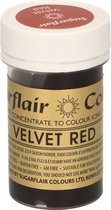 Sugarflair Spectral Concentrated Paste Colours Voedingskleurstof Pasta - Fluweel Rood - 25g