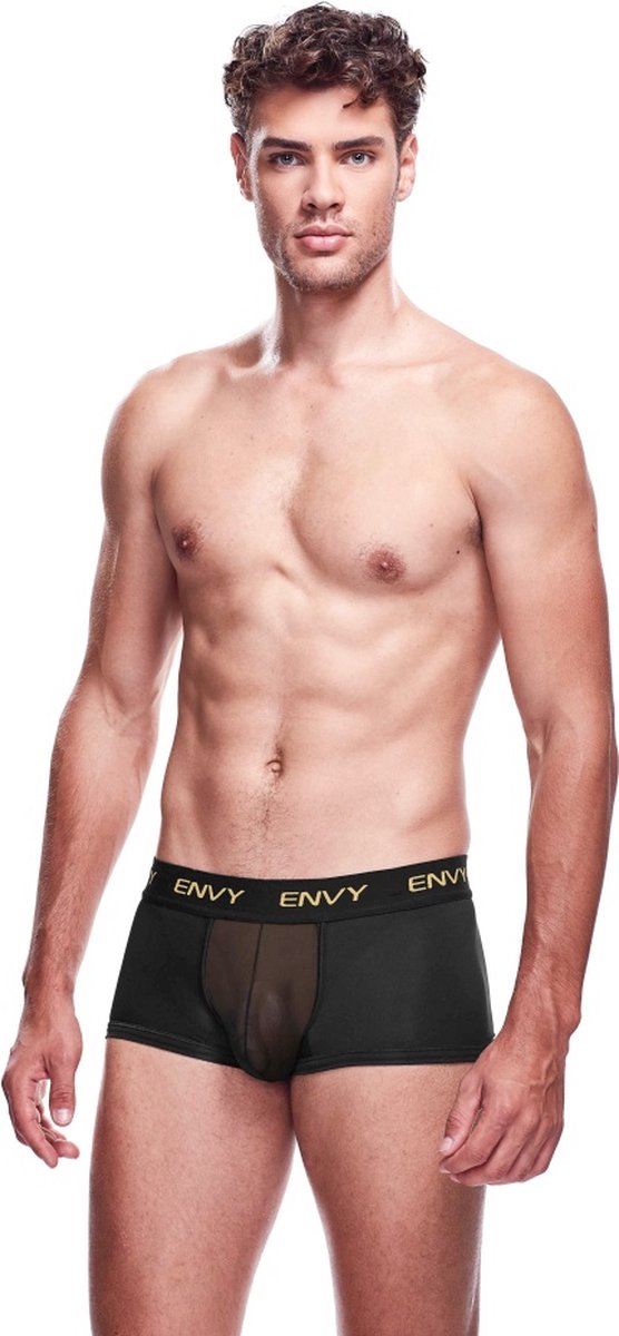 Goedkoopste Envy Transparante Mesh Herenshort - Zwart