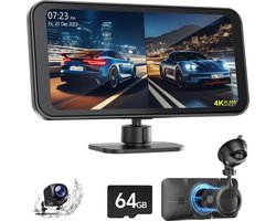 Dashcamera met GPS-navigatie en Afspelen van Opnames - Full HD - Nachtzicht - 170-graden Weergave - Ingebouwde GPS