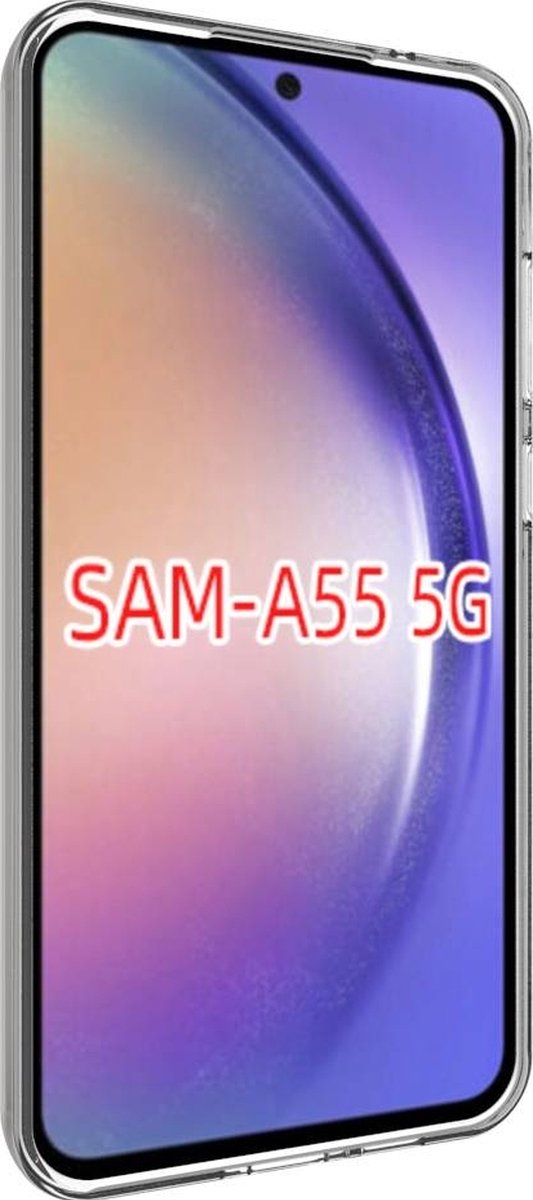 Mobigear Doorzichtig Hoesje geschikt voor Samsung Galaxy A55 Telefoonhoesje Flexibel TPU | Mobigear Basics Backcover | Doorzichtig Telefoonhoesje Galaxy A55 | Galaxy A55 Case | Back Cover - Transparant
