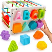 Kinderspeelgoed 1 2 & 3 Jaar - voor Meisjes en Jongens - Educatief Speelgoed - Montessori - Sensorisch - Wit
