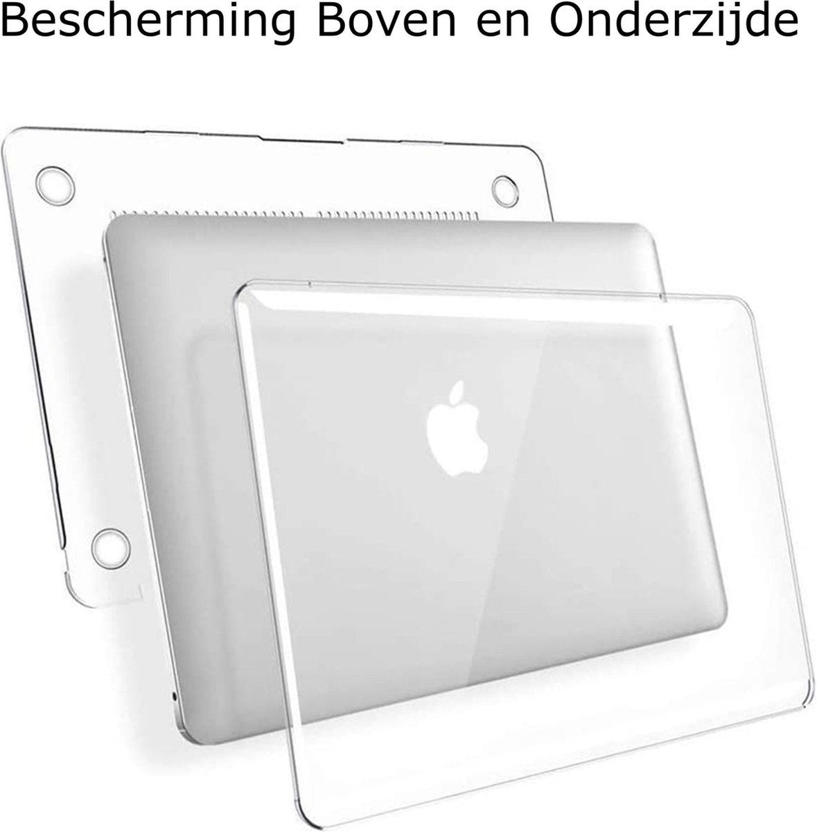 MacBook Air 15 inch hoes hardcase transparant 2023-2026 bescherming krassen stoten ventilatie A2941 A3114 A3241 A3448 - Afbeelding 4