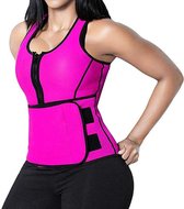 Dames shapewear en zweetverhogend vest - Maat M-Roze