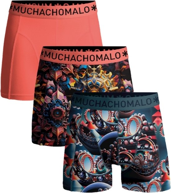 Muchachomalo Heren Boxershorts - 3 Pack - Maat M - 95% Katoen - Mannen Onderbroek