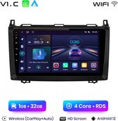 Bol.com Mercedes-Benz | A B V Sprinter Klasse | W169 W245 W639 W906 Vito Viano en VW Crafter | 2005 - 2016 | Carplay & Android a... aanbieding