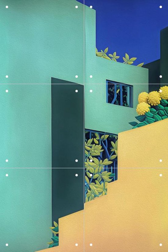 IXXI The Minty House - Wanddecoratie - Landen - 40 x 60 cm
