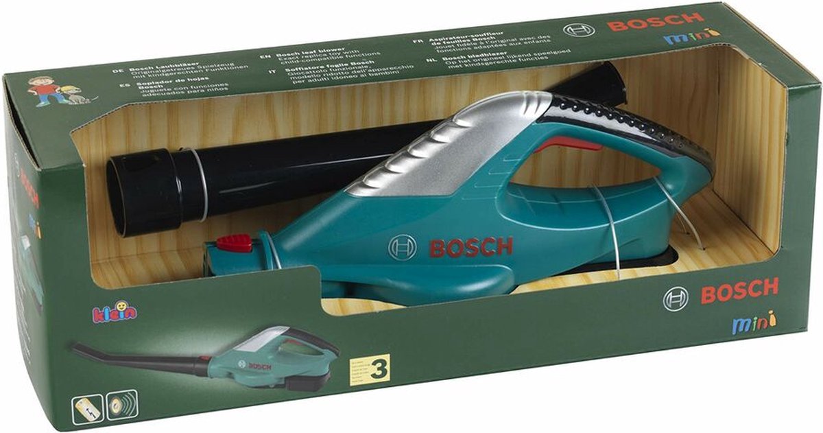 Klein Toys Bosch tuin bladblazer - speelgoed - incl. lucht blazen en geluid - groen/zwart – foto 8