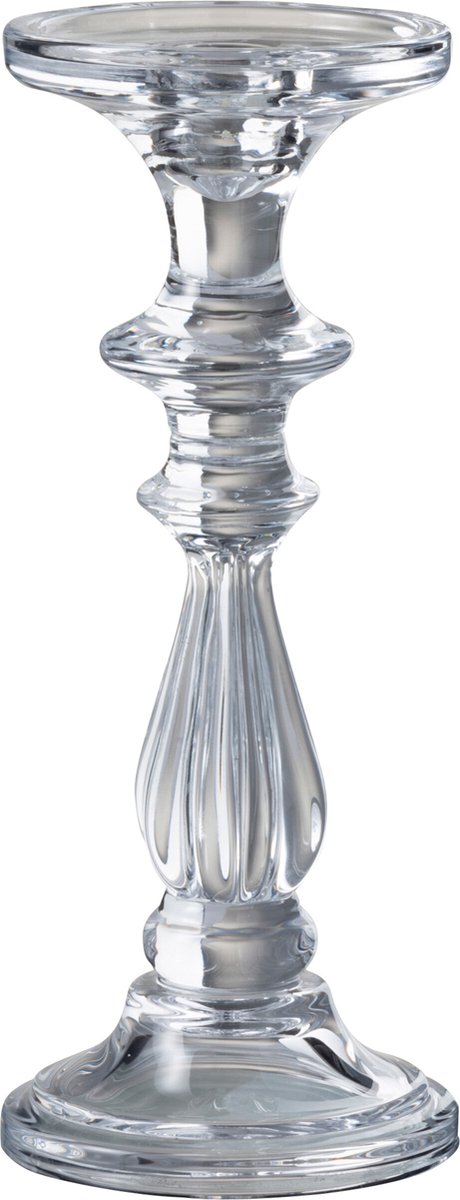 J-Line kandelaar Tibo - glas - transparant - medium