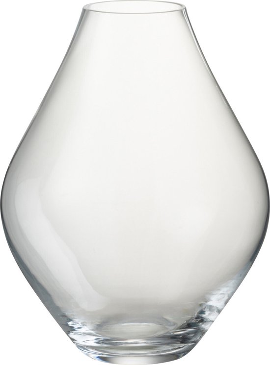 J-Line Vase Abby Verre Transparent Large