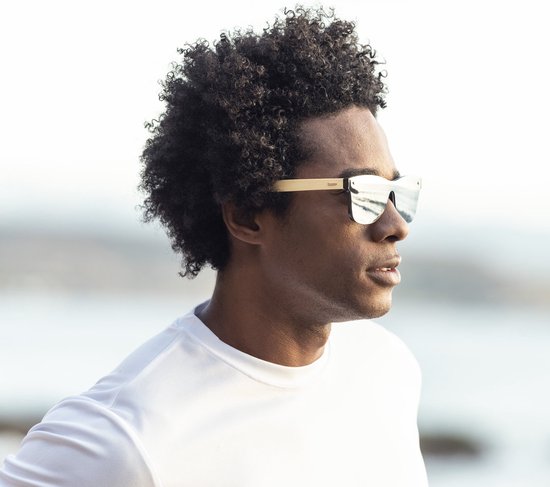 Classic zonnebril - Festival bril - Rave bril - Glasses - Duurzaam - UV400 - Bamboe - Zwart van CLA — afbeelding 3