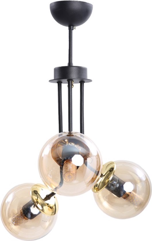 Squid Lighting Hanglamp Zwart Goud