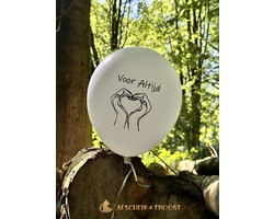 Ballon - Uitvaart ballon - Voor Altijd - AF-SVB610 - Uitvaart - Crematie - Herdenken - Sterfdag - Afscheid & Troost