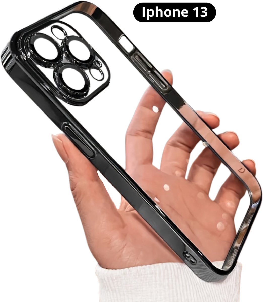 Livano Telefoon Hoesje - Telefoonhoesjes - Phone Case - Shockproof - Premium Protection - Geschikt Voor iPhone 13 - Zwart