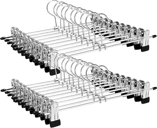 WEKIWGOT 2 stuks broekhangers, kledinghangers, ruimtebesparend, 9 etages, antislip, opvouwbare multifunctionele beugel, kledingorganizer voor broeken voor dames en heren, sjaals, jeans, kleding