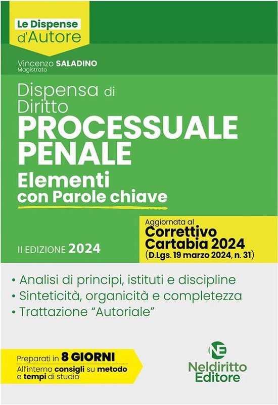 Le Dispense d'Autore 1 - Dispensa di Diritto Processuale Pen ... - cover