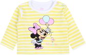 Gele baby Minnie Disney gestreepte blouse met lange mouwen