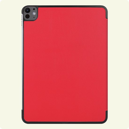 Étui pour iPad Pro 2024 (11 pouces) Étui de Luxe Book Case - Étui pour iPad Pro 2024 11 pouces (7e génération) Étui de protection - Rouge