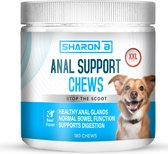 Anal support voedingssupplement voor honden - XXL pot - 180 stuks - tegen ontstoken anaalklieren, verstopte anaalklieren, stinkende anaalklieren - Alternatief voor Glandex - Beef smaak