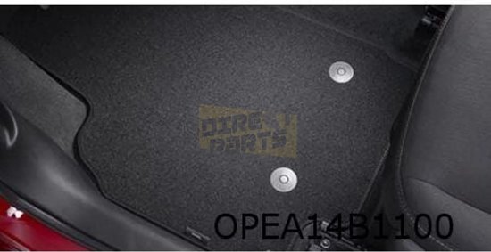 Gledring Rubbermatten compatibel met Opel Karl 8/2015- (T profiel 4-delig montageclips