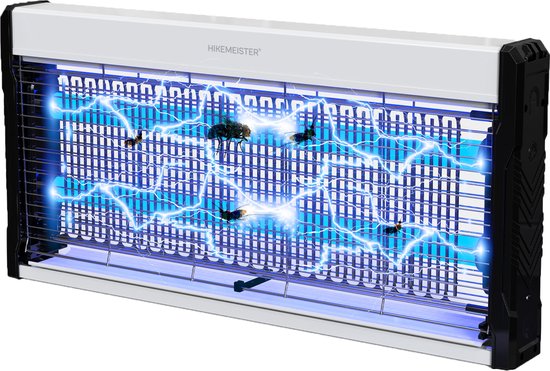 Hikemeister - Destructeur d'insectes UV électrique sur USB - lampe anti-mouches anti-moustiques - exterminateur électrique pour l'intérieur - exterminateur anti-insectes anti-mouches - ATTENTION ! Livré sans adaptateur.