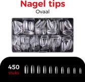Joyage Nail Pointes Transparent Oval - 500 pièces - Nail tips transparents - Nail tips pour ongles en gel - Nail tips acrylique - Nail tips transparents - Ongles transparents - Faux ongles clairs - Faux ongles - Faux ongles ongles