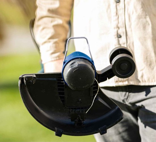 Scheppach Accu Grastrimmer 20V - 300mm maaibreedte - Bosmaaier - Kantenmaaier - Inclusief 2 draadspoelen - excl. accu & lader — afbeelding 2