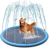 Honden Sprinkler Pad - 150 cm Huisdieren Zwembad Badkuip 2022 Nieuwe Zomer Achtertuin Speelset en Water Speelgoed Cadeau (150 cm)