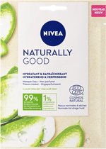 Nivea Naturally good gezichtsmasker - tissue masker - hydraterend & verfrissend - eco - cosmos neutraal - vegan - met bio aloe vera