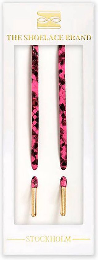 Veters plat - slang roze - 120cm veters voor wandelschoenen, werkschoenen en meer