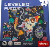 Magnetisch Puzzelboekje Ruimtevaart - 3-in-1 Puzzelboekje - Montessori Kinderpuzzel - 3 jaar of ouder - Planeten - Astronaut - Puzzelniveau 4 - 75 puzzelstukjes