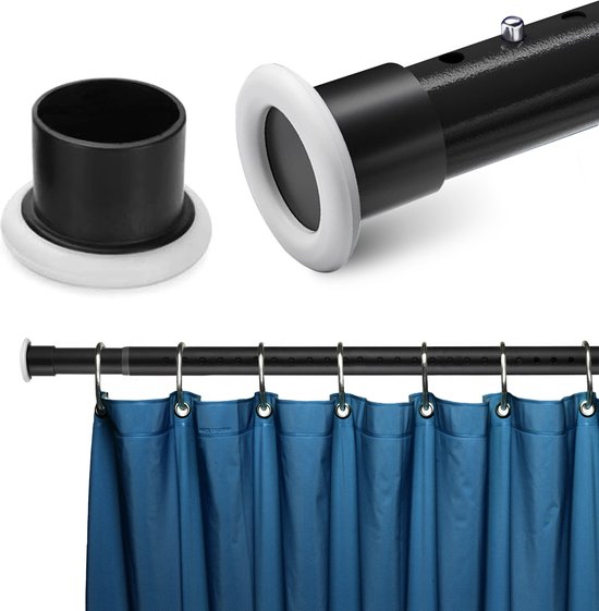 CALIYO Douchegordijnstang Zonder Boren 210 tot 260 cm Uitschuifbaar