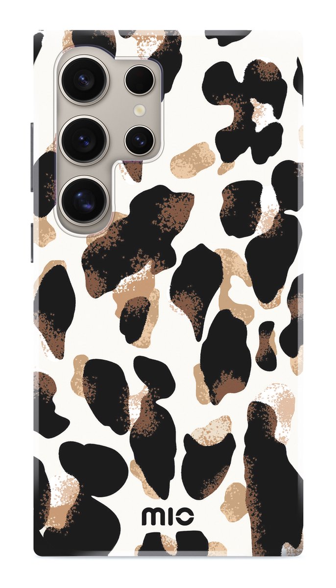 MIO MagSafe Samsung Galaxy S24 Ultra Hoesje | Hard Shell Back Cover | Geschikt voor MagSafe | Leopard