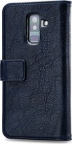 Mobilize Elite Gelly Telefoonhoesje geschikt voor Samsung Galaxy A6 Plus (2018) Hoesje Bookcase Portemonnee - Blauw