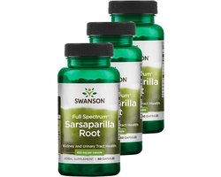 Swanson | Sarsaparilla Root | 60 Capsules | 3 stuks | 3 x 60 Capsules