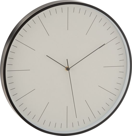 J-line horloge Gerbert - métal - noir - Ø 40 cm