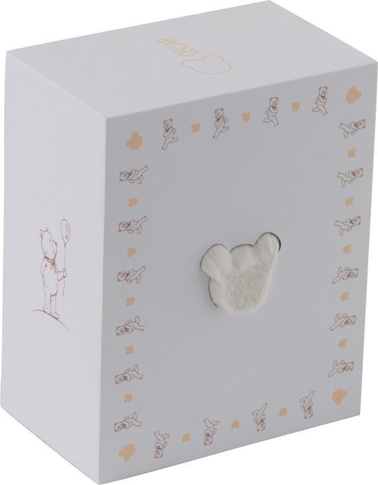 J-Line tapis Tête Ours - polyester - blanc